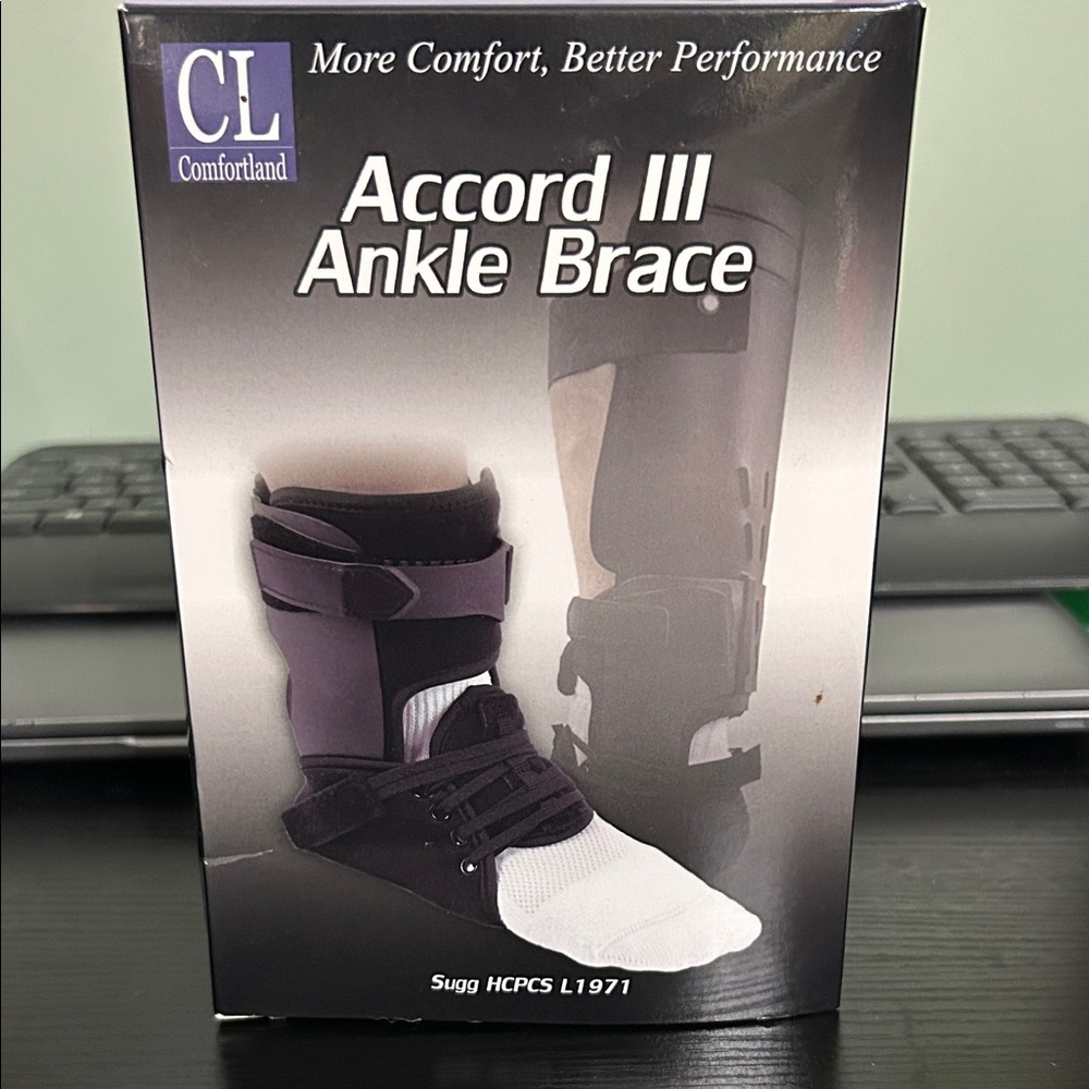 Comfortland Black Right & Left Ankle Brace